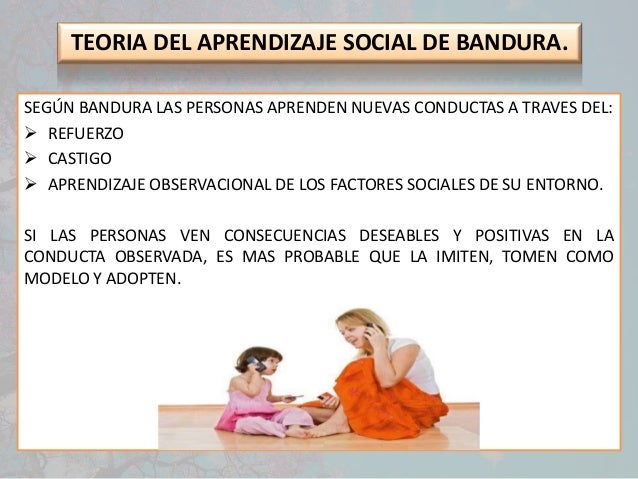 Teoría de aprendizaje social de Bandura