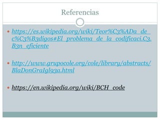 Teoría de códigos | PPTX