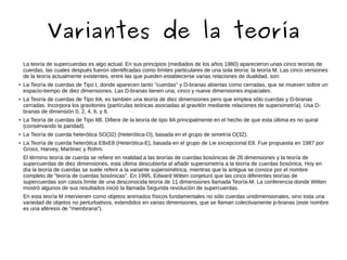 Teoria de cuerdas PPT