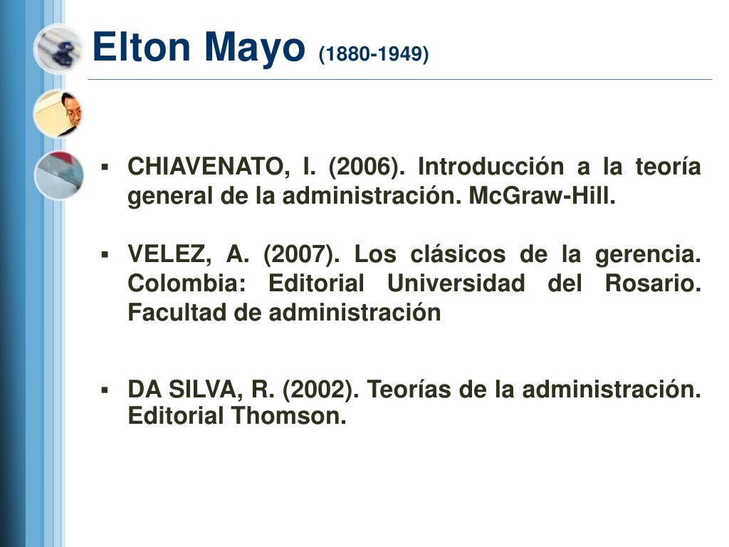 Teoría de Elton Mayo