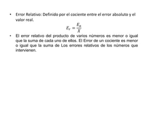 Teoria de errores | PPTX