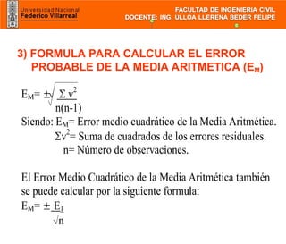 TEORIA DE ERRORES topografia aplicada a la ing.ppt