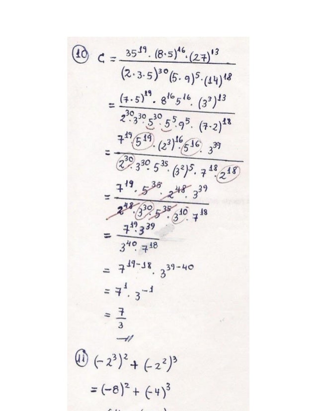Teoria de exponentes ejercicios resueltos