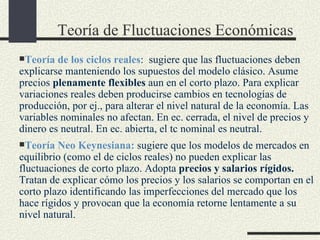 Teoría de Fluctuaciones Económicas ,[object Object],[object Object]