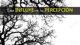 Esta INFLUYE en tu PERCEPCIÓN
selectiva..
 