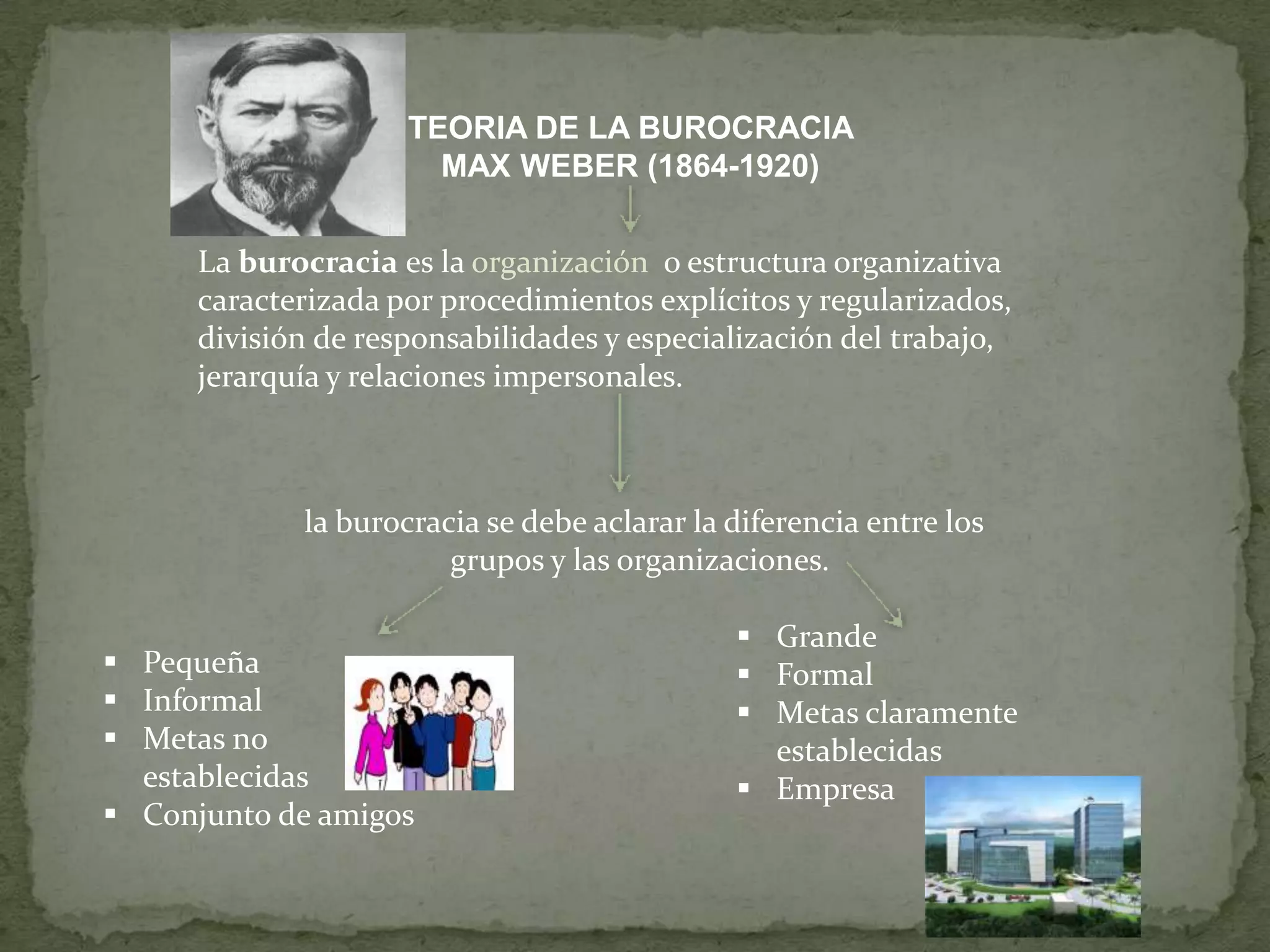 Teoria de la burocracia | PPT