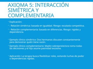 TEORIA DE LA COMUNICACION en terapia familiar | PPTX