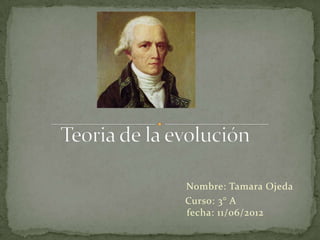 Nombre: Tamara Ojeda
Curso: 3° A
fecha: 11/06/2012
 