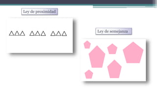 Ley de proximidad
Ley de semejanza
 