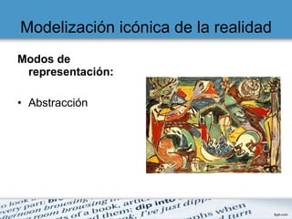 Modelización icónica de la realidad Modos de representación: Abstracción 