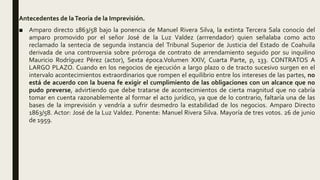 Teoria de la imprevision