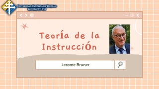 Jerome Bruner
Teoría de la
Instrucción
 