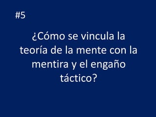 Teoría de la mente - Conversatorio | PPTX