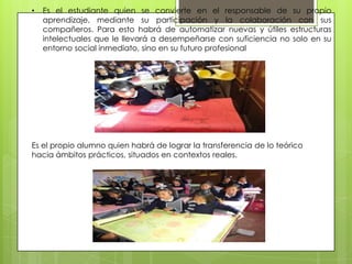 TEORÍA DE APRENDIZAJE  CONSTRUCTIVISTAORIGEN Y FUNDAMENTOS:La teoría Constructivista tiene como origen las diferentes tendencias de la investigación psicológica y educativa, entre las que se encuentran las de Piaget (1952), Vygotsky (1978), Ausubel (1963), Bruner (1960), aunque ninguno de ellos se denominaron como constructivistas, sus ideas y propuestas claramente ilustran la tendencia de esta corriente    El Constructivismo es  una teoría que intenta explicar cuál es la naturaleza del conocimiento humano. El constructivismo asume que nada viene de nada. Es decir que el conocimiento previo da origen al conocimiento nuevo. El constructivismo sostiene que el aprendizaje es esencialmente activo. Una persona que aprende algo nuevo, lo incorpora a sus experiencias  previas y a sus propias estructuras mentales. Como resultado podríamos decir que el aprendizaje no es activo ni pasivo, por el contrario es un proceso subjetivo, es decir que cada persona va modificando su aprendizaje constantemente de acuerdo a sus experiencias. (Abbott, 1999) 