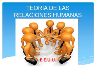TEORIA DE LAS RELACIONES HUMANAS E.E.U.U. 