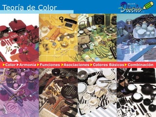 Teoría de Color




Color   Armonía   Funciones   Asociaciones   Colores Básicos   Combinación
 