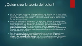 Teoria del color | PPTX