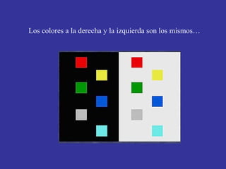 Los colores a la derecha y la izquierda son los mismos…

 
