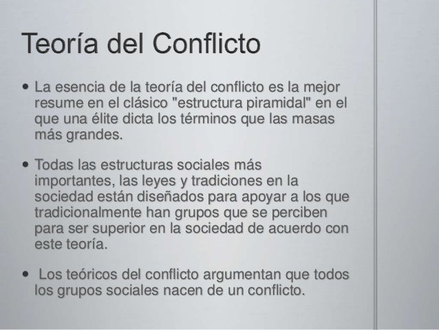 Teoria del conflicto