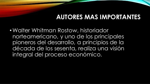 Modelo De Rostow sociales