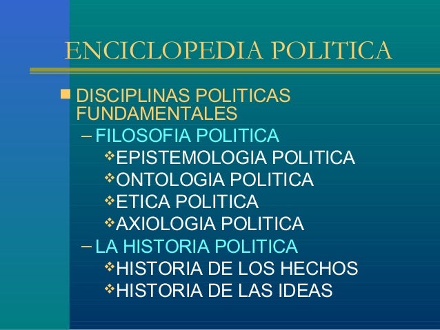 Disciplinas Que Estudian El Fenómeno Político www.slideshare.net