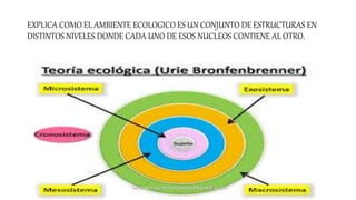 Teoria del modelo ecologico