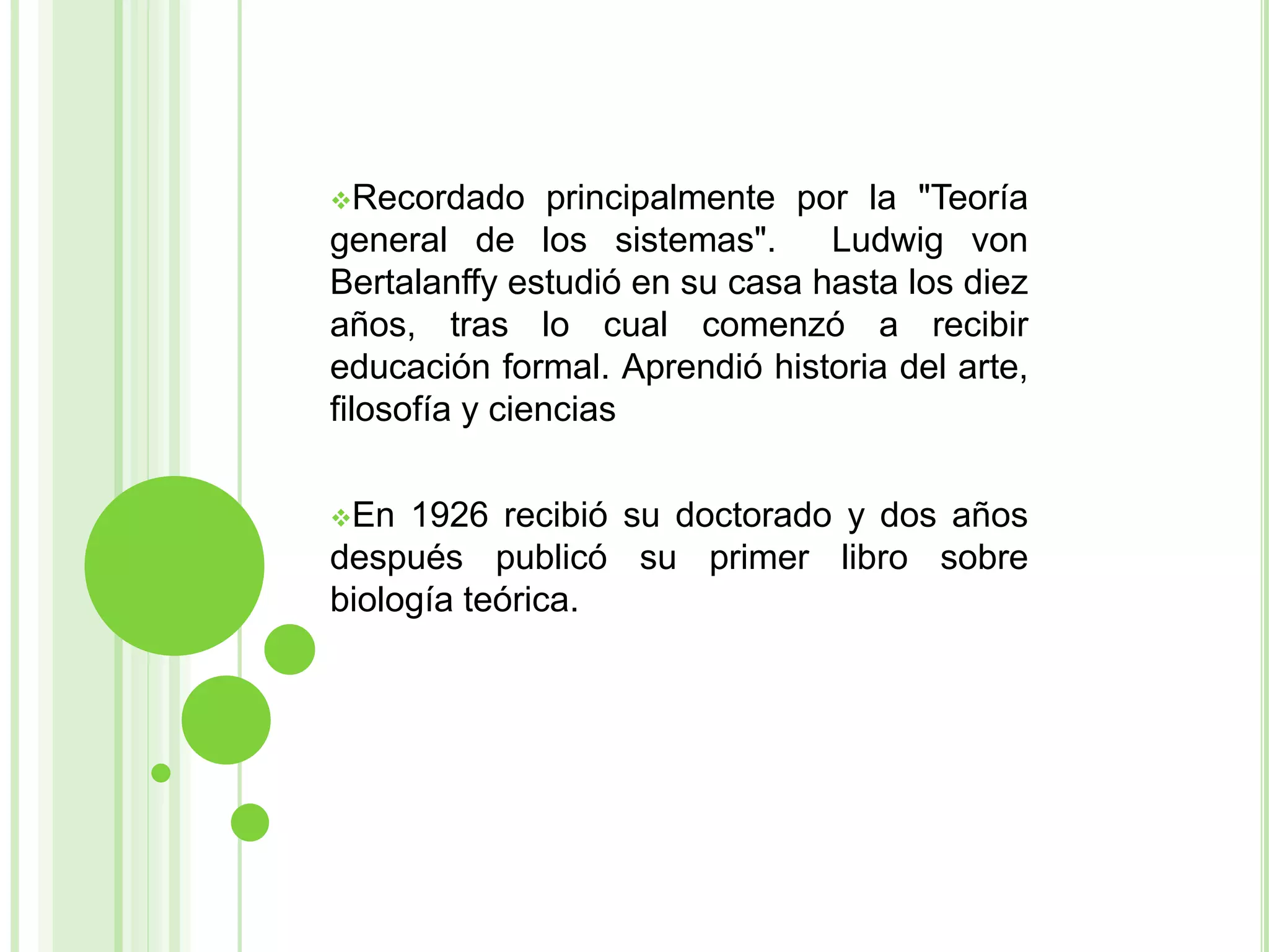 Teoria De Los Sistemas Bertalanffy Pptx
