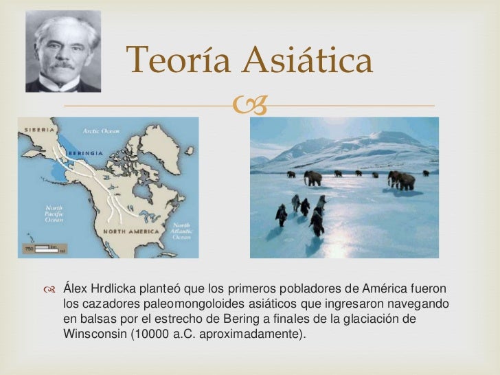 Teorías del poblamiento de américa Teorías del poblamiento de américa
