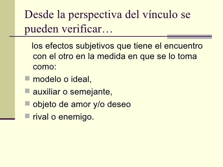 Teoria del vinculo de Enrique Pichon Rivière