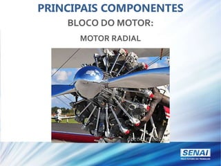 PRINCIPAIS COMPONENTES
BLOCO DO MOTOR:
MOTOR RADIAL
 