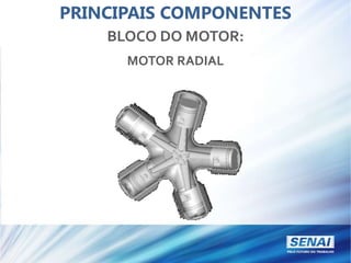 PRINCIPAIS COMPONENTES
BLOCO DO MOTOR:
MOTOR RADIAL
 
