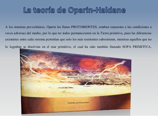 Teoria de Oparin y Haldane