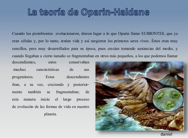 Teoria de Oparin y Haldane