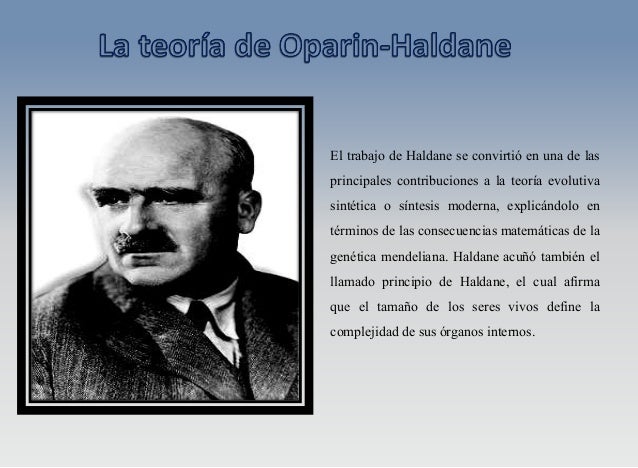 Teoria de Oparin y Haldane