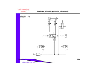 Sensores e atuadores_Atuadores Pneumaticos
128
Prof. Edilson A. da Silva
Curso: Automação e
controle
Circuito - 13
 