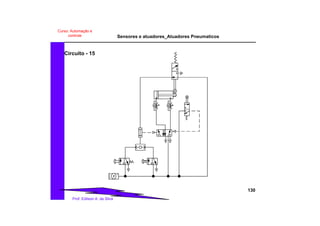 Sensores e atuadores_Atuadores Pneumaticos
130
Prof. Edilson A. da Silva
Curso: Automação e
controle
Circuito - 15
 