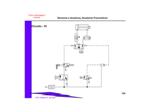 Sensores e atuadores_Atuadores Pneumaticos
134
Prof. Edilson A. da Silva
Curso: Automação e
controle
Circuito - 19
 