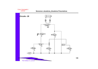 Sensores e atuadores_Atuadores Pneumaticos
135
Prof. Edilson A. da Silva
Curso: Automação e
controle
Circuito - 20
 