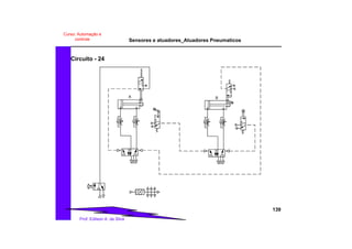 Sensores e atuadores_Atuadores Pneumaticos
139
Prof. Edilson A. da Silva
Curso: Automação e
controle
Circuito - 24
A B
 