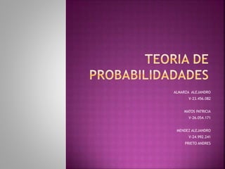 Teoria de probabilidadades PPT 