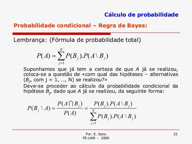 Formula de probabilidade Formula de probabilidade