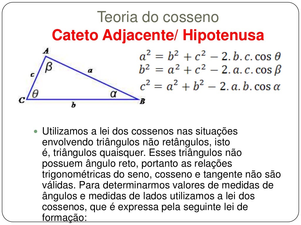 Exercicios Sobre Seno Cosseno E Tangente Resolvidos