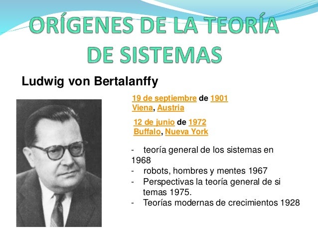 La teoría de sistemas de Ludwig von Bertalanffy y su aplicación en la administración_teoria_online Ludwig von bertalanffy teoria de sistemas en la administracion_teoria_online