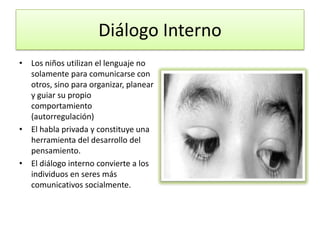 Estrategias de enseñanzapara aplicar la teoría de VigotskyUtilice la ZDP: la enseñanza del alumno debe ser asistida por el instructor en un principio y con las prácticas continuas del alumno, el profesor reduce la asistencia y las explicaciones hasta que éste pueda trabajar independientemente.Utilice el andamiaje: ofrezca ayuda al alumno cuando sea necesario o cuando olvide lo que tiene que hacer, cuando titubee, anímelo y motívelo a practicar su habilidad. Observe y aprecie sus esfuerzos.Utilice a compañeros más hábiles como maestros: Los estudiantes se benefician del apoyo de los alumnos expertos.