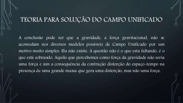 Teoria de campo unificado Teoria de campo unificado