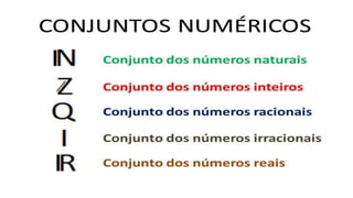Conjuntos Numéricos
 