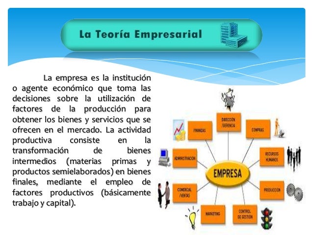Teoria empresarial definicion_teoria_online