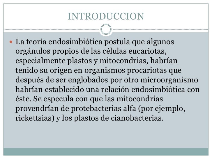 Teoria endosimbiotica