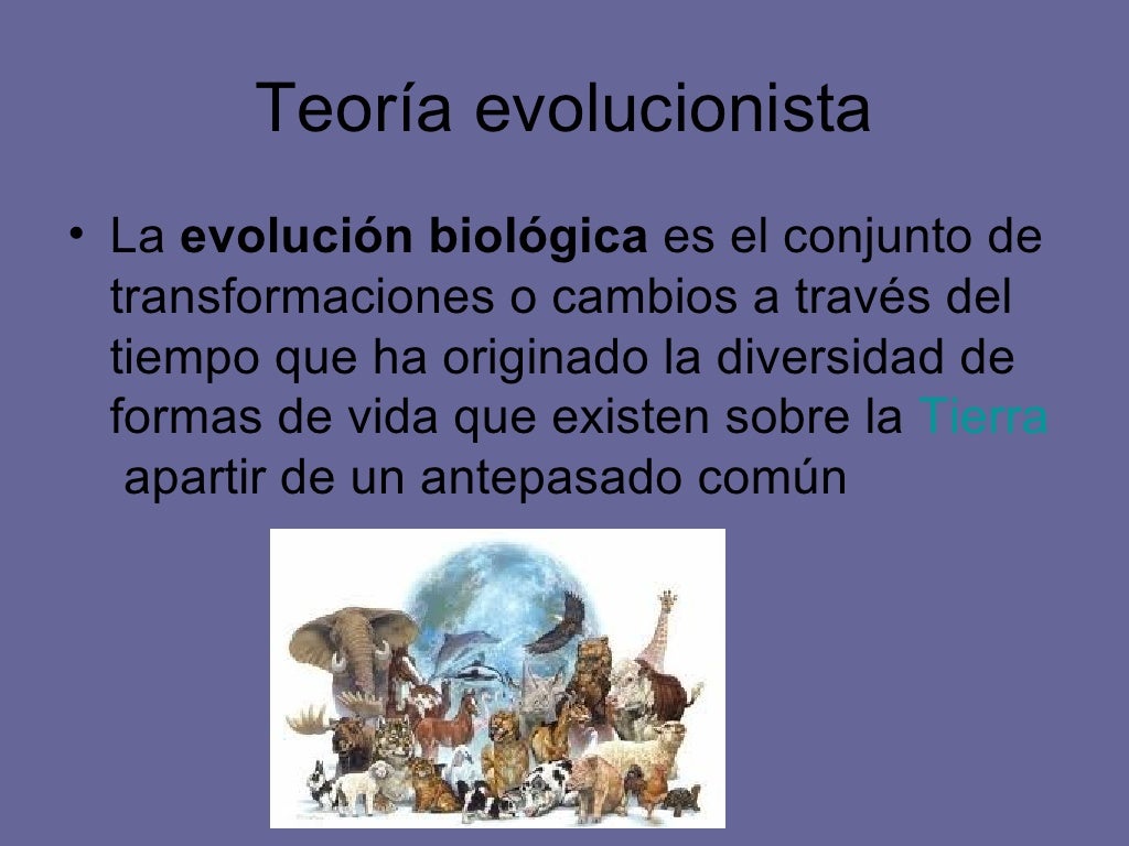 Teoria evolucionista