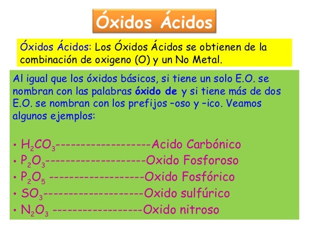 Como Se Forman Los Oxidos Basicos Ejemplos Compartir